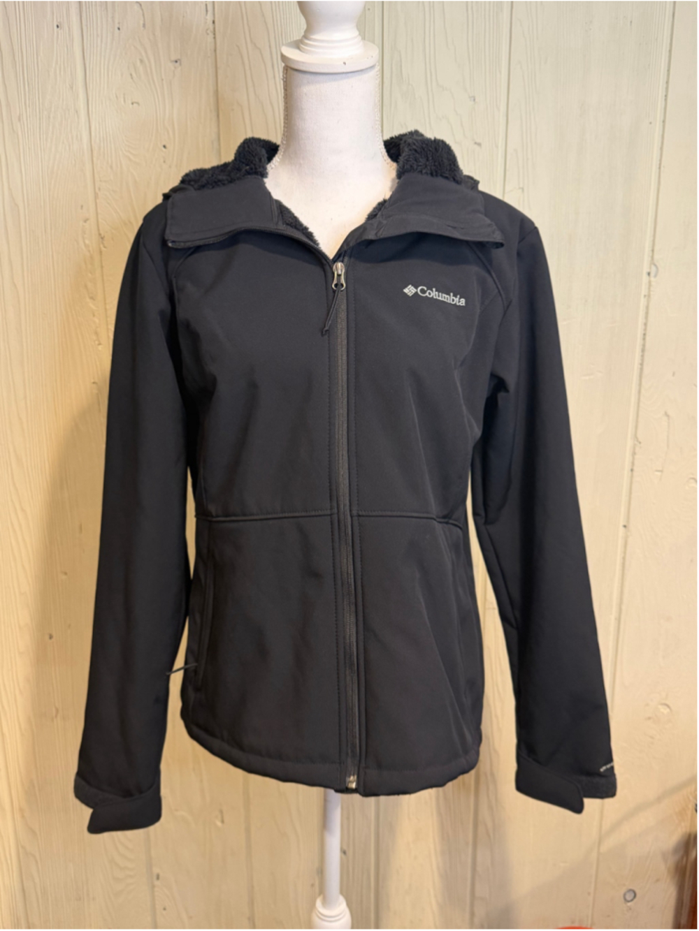 Women's Columbia Omni-Wind Softshell Jacket Black Size XL